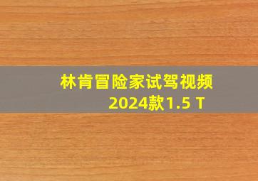 林肯冒险家试驾视频2024款1.5 T